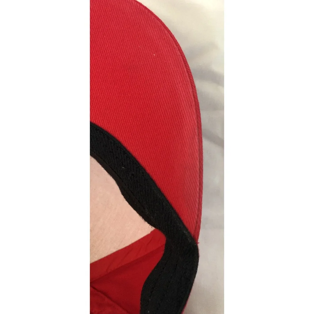 Disney Park Mickey Mouse Baseball Cap Size OSFM Graphic Red Black White Classic